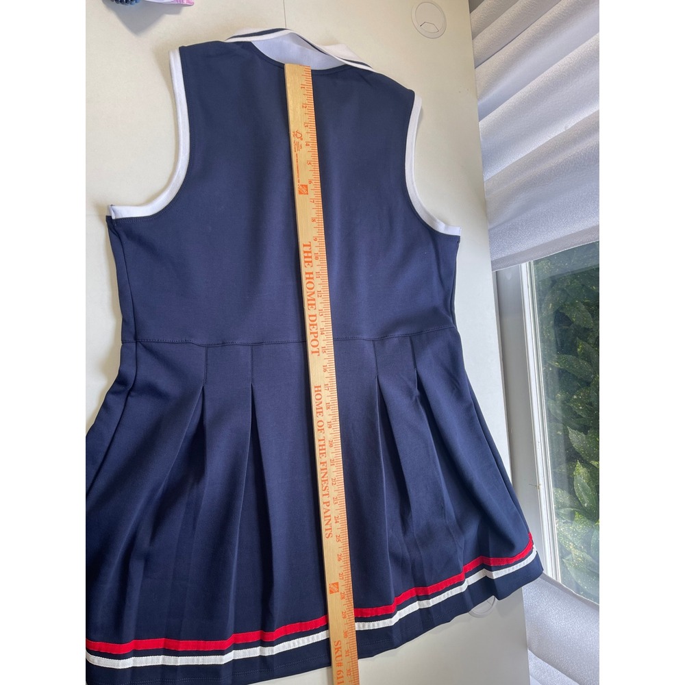 Tommy Bahama Active Womens Large Navy Blue Sleeveless Golf Tennis Polo Dress NWT - Picture 7 of 11